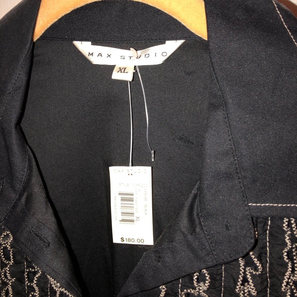 Max Studio Button Down Ruffle - image 2